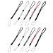 SOLUSTRE 10 Pièces Réglable Main Poignet Sangles Lanière Nylon Poignet Cordon avec Bouton Mobile pour Téléphone Caméra PSP Porte-Clés Couleur Mixte