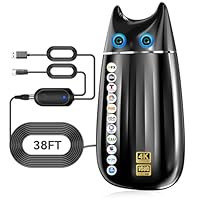 2800+ Miles Strongest TV Antenna, 2025 Digital Antenna for Smart TV Indoor, Long Range 360° Reception Local Channels HDTV Antennas with Amplifier, Support 4K 8K 1080P for Smart/Old TVs-38FT Coax Cable