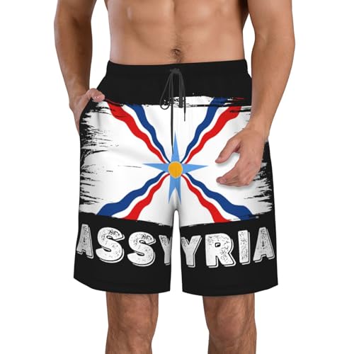 Congolese Congo Flag Beach Board Shorts Men's Swim Trunks Drawstring Shorts