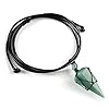 CrystalTears Green Aventurine Healing Crystal Necklace Wire Wrapped Quartz Crystals Stone Point Gemstone Pendant Necklace Natural Reiki Spiritual Jewelry for Men Women #2