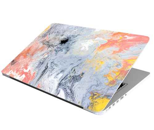 ANCIARY Full Laptop Skin Stickers HD Quality Sticker for Laptops Upto 15.6" (Dustproof|Waterproof|Scratchproof|Reusable) - Gry Marble FL