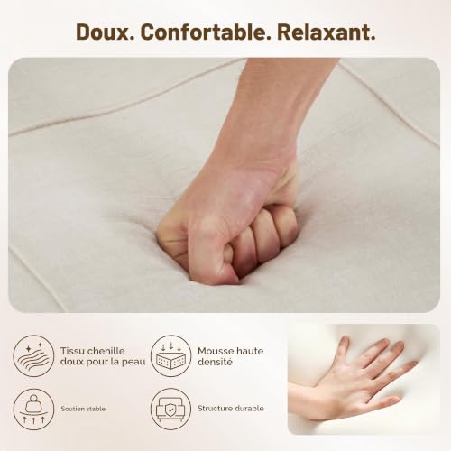 Canapé d'angle convertible velours coffre 3pl Demivor