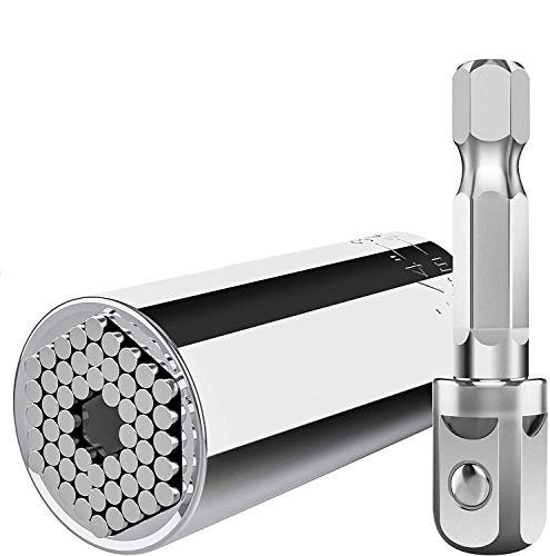 Universal Socket Self-adjusting Socket Fits Standard 1/4