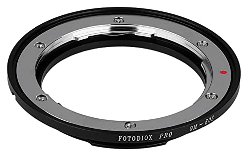 Image of Fotodiox Pro Lens Mount Adapter, Olympus OM Lens to Canon EOS Camera, for Canon EOS 1D, 1DS, Mark II, III, IV, 1DX, 1DC, 5D, 5D Mark II, III 7D, 50D, 60D, 60D, Digital Rebel T3i, T4i, T5i, SL1, and C300, C500