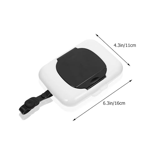 Miniatura 7 de Caja de toallitas para bebés, contenedor de toallitas para bebés, dispensador de toallitas desechables para toallitas húmedas para calentador,