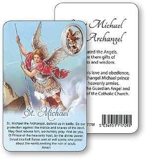 saint michael the archangel prayer card (71709)