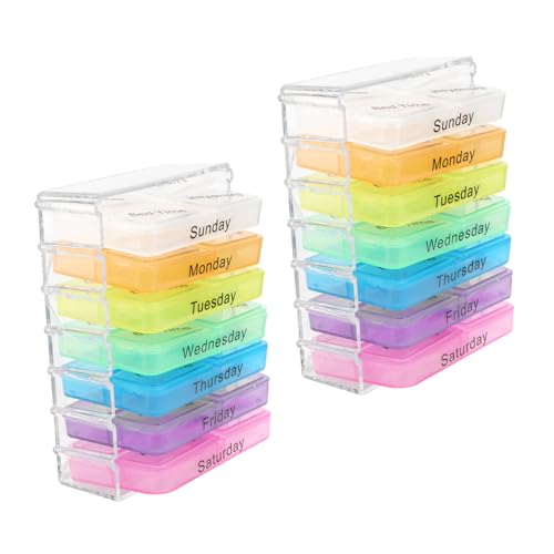 GRADENEVE 2セット ポータブル製仕切り折りたたみ式トラベルケース 収納オーガナイザー 割設計で誤飲防止 財 バッグに収納可能 旅行用携帯 ケ