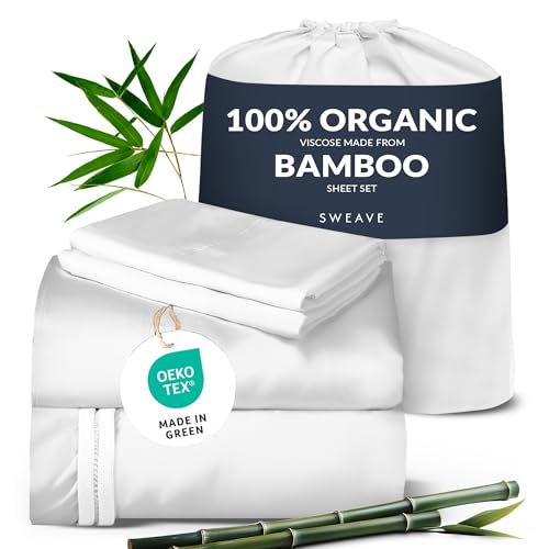 100% Organic Viscose Derived from Bamboo Queen Sheet Set -