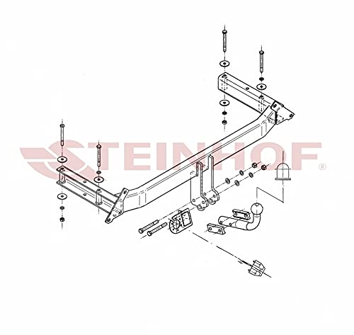 Gancio Traino Fisso STEINHOF Per Audi A4 Avant B5 (12/1995-11/2001) Con Kit Elettrico 13 Poli