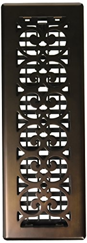 Decor Grates SPH414-RB Scroll Plated Register, Rubbed Bronze Finish, 4 x 14-Inch, 4-Inch by 14-Inch - Image 2