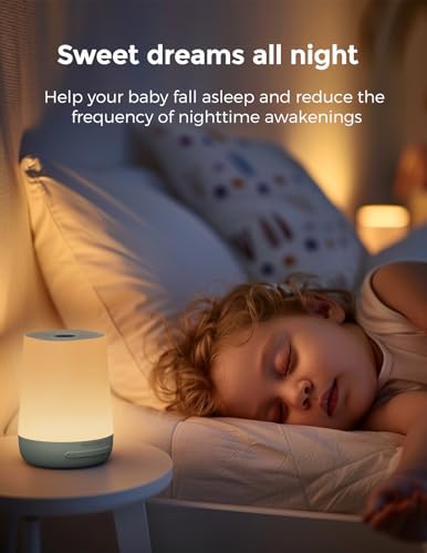 Image of Baby Sound Machine, Momcozy White Noise Machine for Baby Sleeping with Night Light, Toddler Sleep Trainer with 34 Soothing Sounds, Timer, App Remote Control, Personal Sleep Routine(Green)
