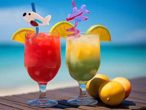 24 pitillos reutilizables para fiestas y playa miniatura 4
