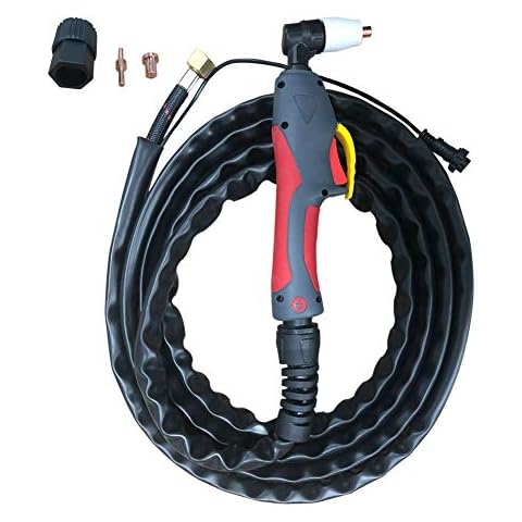 Cuwiny Plasma Cutter torch, PT-31 Air Plasma Cutting Gun with M161.5 Brass Screw 2 pins Connectors, Duty Cycle 60%, work with ESAB/L-TEC PT-31 JG-40 WSD-LG40 CUT50 and most Plasma Cutting machine Cover