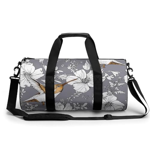 Sac de sport gym oiseau blanc gris : fini les bagages trop lourds en voyage