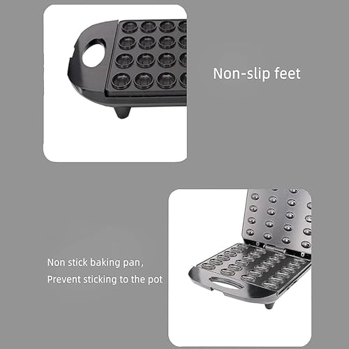 Electric Cookie Maker 1400W, Double-Sided Heating, Non-Stick Coating for Homemade Cakes and Dried Fruits - Image 5