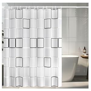 Lobvaba Duschvorhang Antischimmel 180x200cm Weiß