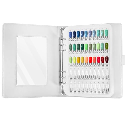 Nail Colour Display Book Nail Swatches 150 Nail Polish Display Book Nails Colour Chart Board with Transparent Tips