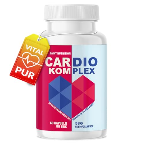 Saint Nutrition Cardio Komplex Original Kapseln für Männer und Frauen - mit Premium Qualität fürs Herz 60 Kapseln - 30 Tage Vorrat