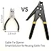 Sevko 3-in-1 Cable Tie Opener, Cutter & Tightener – Alloy Steel, Reusable Zip Tie Release Tool with Non-Slip Handle – Compact, Professional Grade (3-in-1 Manual Tool, Black/Red)
