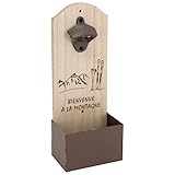 Matériaux de qualité : Fabriqué en médium avec des éléments en métal, ce décapsuleur allie robustesse et élégance, assurant une utilisation durable