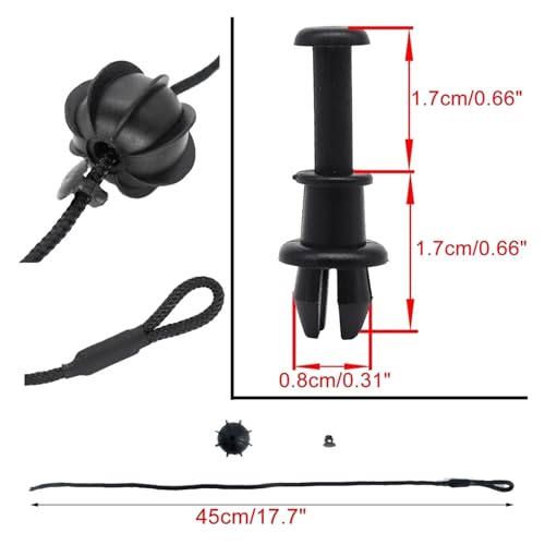 Clips de maletero trasero para colgar los cables de la bandeja en trayectos diarios 2
