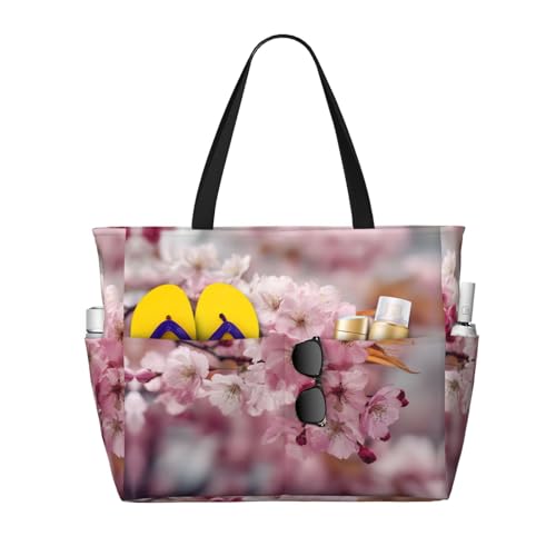Sac de plage imperméable zippé et pliable à poches pour la piscine