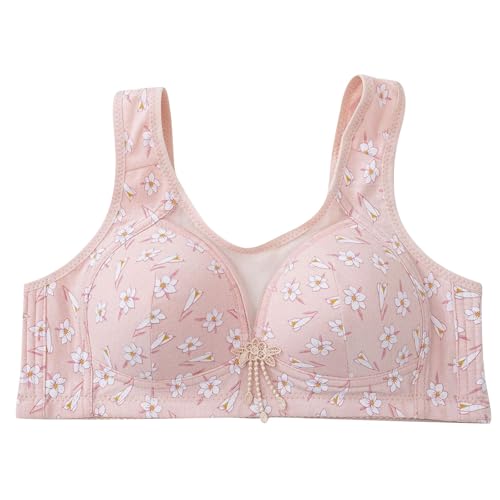 ZTFYKLIN Sujetadores Deportivos Mujer para Mujer, Sin Aros, con Soporte, Total, Correctores Y Antiflacidez. Arnes (Pink, 40) Sujetador Multiescote Tallas Grandes Espalda Apertura Delantera Ropa