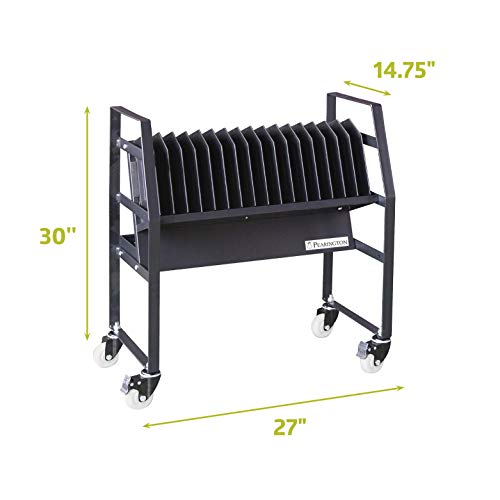 Pearington-Pear-91361,16 Device Mobile Open Charging Cart For Ipads,Chromebooks & Laptop Computers,Compatible With Any Screen Size,Easy Access Slots,Removable Dividers,Small Footprint,Surge Protection #TOP2
