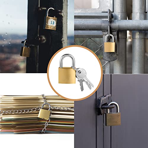 2 Pezzi Lucchetto Armadietto con 3 Chiave, 52 mm