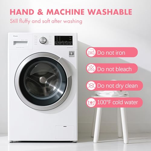 Electric Heated Blanket Twin 62" x 84" - Soft Fuzzy Cozy Flannel Sherpa Electric Blanket with 5 Heating Levels & 10 Hours Auto Off, Heated Blanket for Women and ETL Certified (Pink)