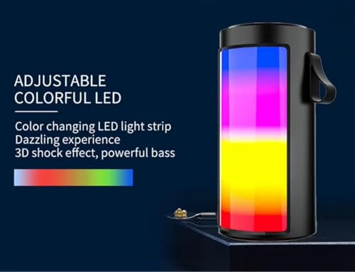 Image of RGB Wireless 5W Bluetooth Speaker with Mic & 8 Hrs Playtime, HD Surround Sound and Rich Bass, Also Support Call Function for Android & iOS