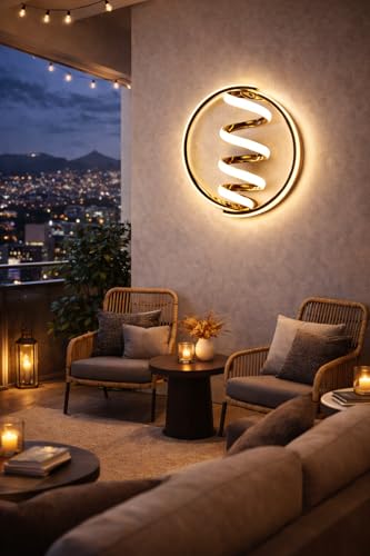 Image of Modern 150 Gold LED Wall Light Crystal Design | Decorative Indoor Wall Lamp for Living Room, Bedroom, Hotel & Hallway Lighting