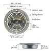 US Cargo Control Rotating Pan Fitting/Recessed Mount D-Ring Tie Down (6,000 lbs. Break Strength)
