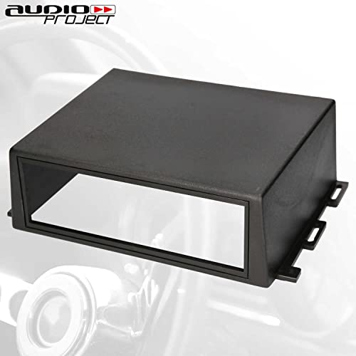 Audioproject Universal 1 DIN Car Radio Housing Base Console - Black - Image 4
