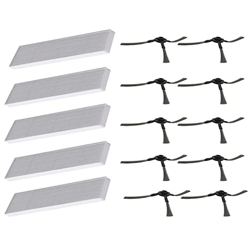 T / F para Vileda VR 102 / VR 201 / VR 303 Robot Partes de Repuesto Accesorios Kit 10 Cepillo...