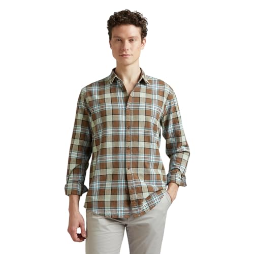 Image of Pepe Jeans Men's Regular Fit Full Sleeve Checkered Cotton Casual Shirt | Check Shirt for Man | Smart & Stylish | Multiple Styles | Mens Casual Shirts