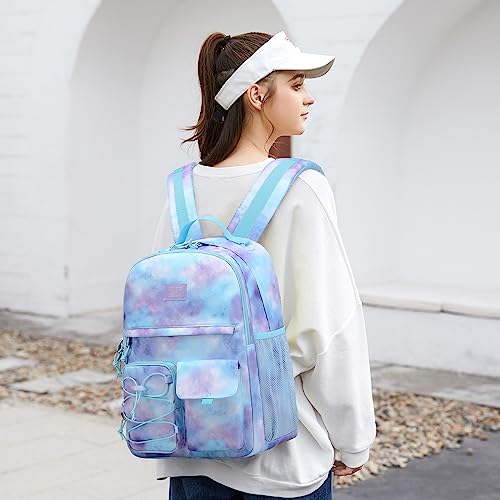 Lohol Galaxy Backpack for Kids Teen Girls, Casual Daypack with Anti Theft Pocket for Travel School (Galaxy C)2