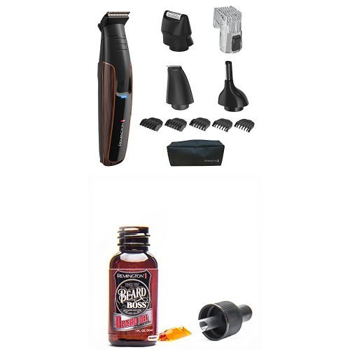 Remington PG6170 The Crafter Beard Boss Style and Detail Kit and Remington BOFS1 Beard Boss Beard Oil