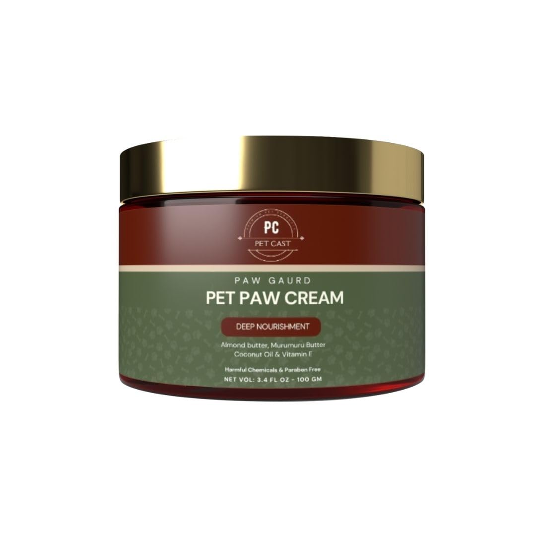 PETCAST Pet Paw Cream for Dogs & Cats | Paw Cream for Dogs | Soothes, Heals & Protects Dry Paws & Rough Elbows | Heals & Repairs Paws Moisturising Cream (Pack of 1, 100 Gram) (B0CQCN6R7D) Amazon Price History, Amazon Price Tracker