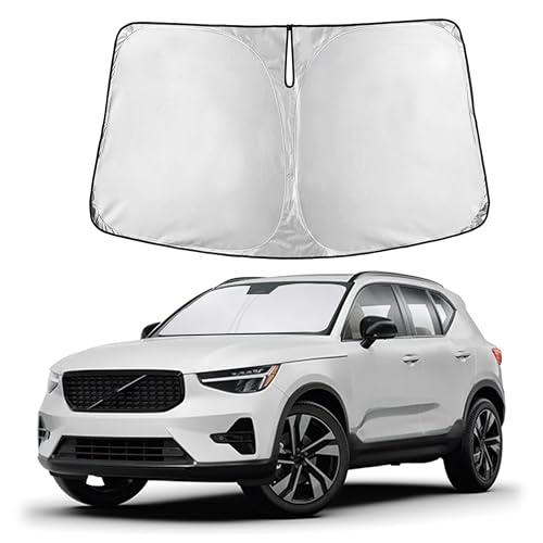 Image of Autovir Windshield Sun Shade Fit for 2019-2024 2025 2026 Volvo Xc40 Sunshade, Front Car Window Shades Sun Visor, Blocks UV Rays & Heat, Car Accessories