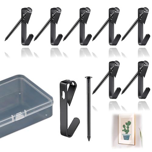 FineGood 画鋲 おしゃれ ピン 耐荷重 22.5kg 石膏ボード・ベニヤ・木用フッ 目立たない 壁掛け ボー ピン 画鋲 フック 石膏ボード 写真 油絵フック 壁掛け用フッ 収納ケース付き シルバー 飾り用/カレンダー/鍵/写真/自宅/オフィス/キ