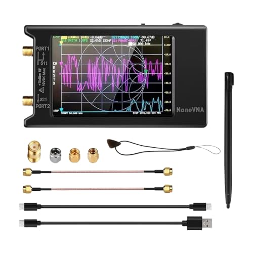 Analizador de espectro HF VHF UHF y redes vectoriales con ranura de tarjeta SD