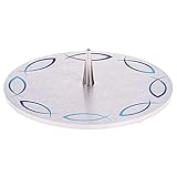 FRITZ COX Edelstahl-Leuchter 12 cm, 'Fischkreis', blau