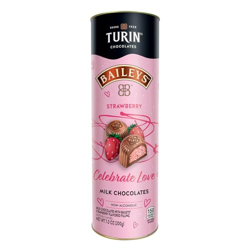 Turin Milk Chocolates filled with Baileys Strawberry Ganache, 7 oz.