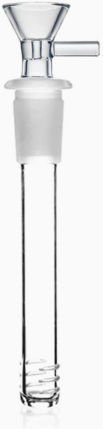 RORA Glass Bong Downstem Diffuser with 14mm Male Glass DownStem Adapter 4.3inch Diffuser Down Stem for Water Bong (M-270)