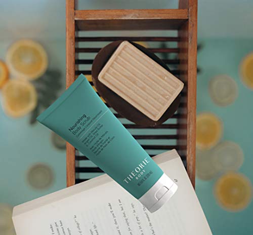 THEORIE-Nourishing-and-Exfoliating-Body-Scrub-Made-with-Marula-Argan-Coconut-Oil-Shea-Butter-Vitamin-E-Amber-Rose-Fragrance-Eco-Friendly-Pumice-Vegan-Gluten-Free-Cruelty-Free-200mL-Tube Theorie Nourishing and Exfoliating Body Scrub - Made with Marula, Argan, Coconut Oil, Shea Butter & Vitamin E, Amber Rose Fragrance. Eco-Friendly Pumice, Vegan, Gluten Free, Cruelty Free 200mL Tube