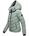 MARIKOO Damen Winterjacke Samuiaa XVI, Steppjacke mit großer Kapuze