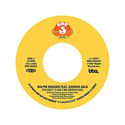 DJ Spinna & Kai Alce present: "Foundations" - Classic House 45 Series Part 5: Ralphi Rosario ft Xaviera Gold - You Used To Hold Me