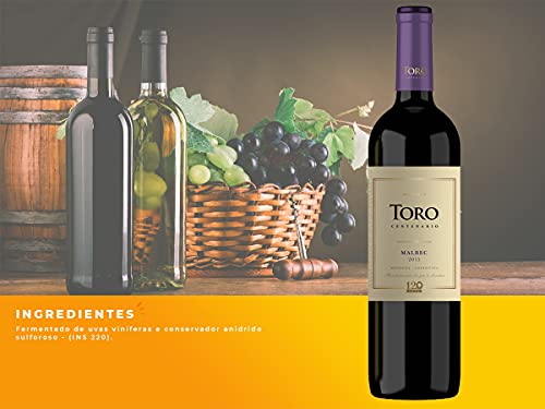 Vinho Tinto Toro Centenário Malbec Argentino 750ml