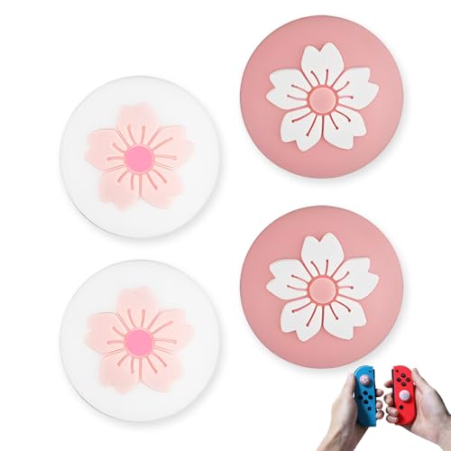 4 Pièces Capuchons de Joystick de Rechange, Caps Joystick, Capuchon de Stick Analogique pour Manette,Joystick en Silicone,Joystick Switch, Protection Manette Switch,Capuchon de Joystick